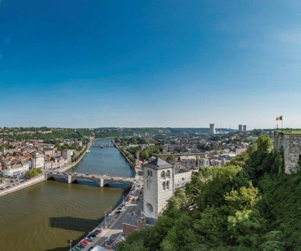 Vue sur le fort de Huy.