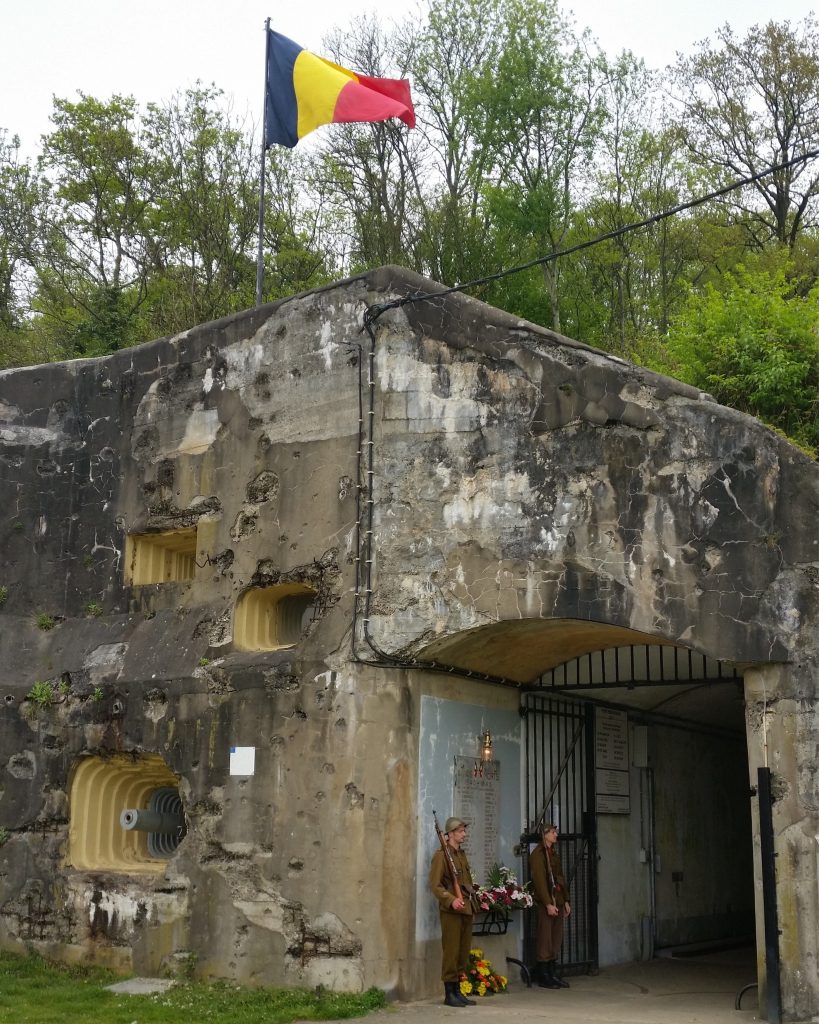 De ingang van het Fort van Eben-Emael.