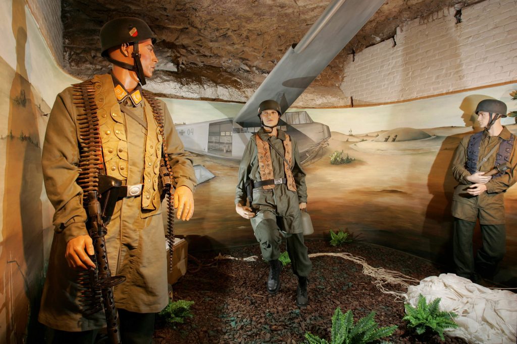 Diorama in het fort van Eben-Emael.