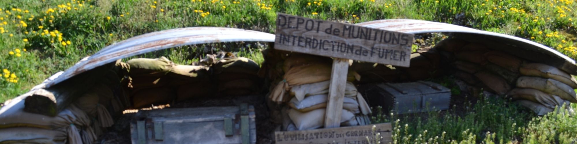 Dépot de munitions au Fort de la Falouse.