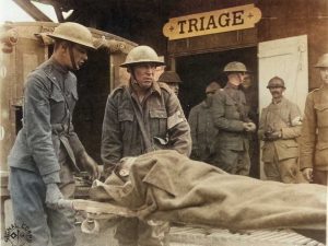 Troupes US près de Suippes le 17 juillet 1918. 