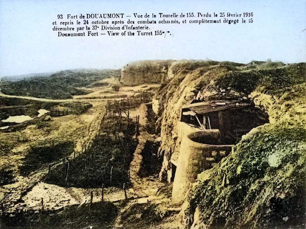 Geschutskoepels van Fort Douaumont.