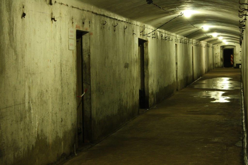 De ondergrondse gangen van het Fort.