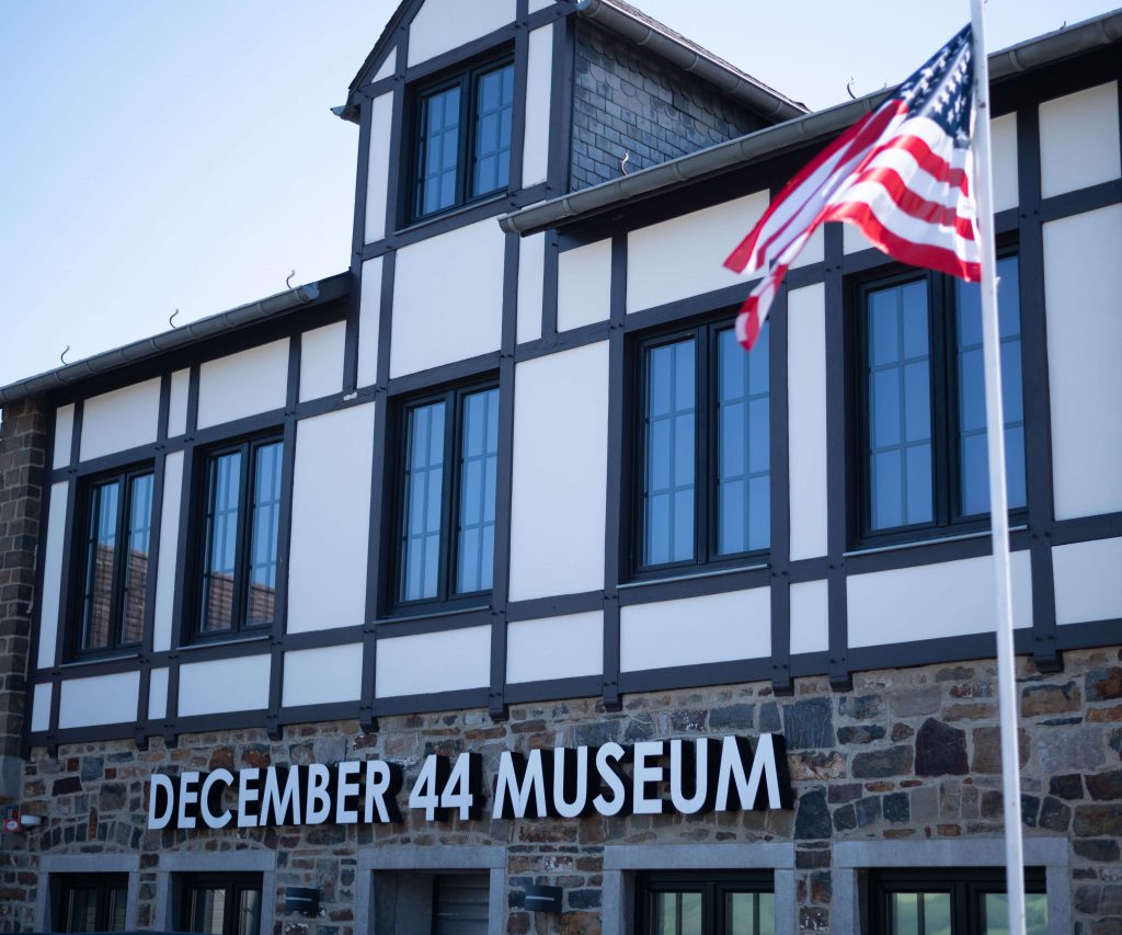 Museum entrance at December 44- The Glaize