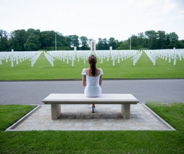 Vue sur le cimetière à Hamm.