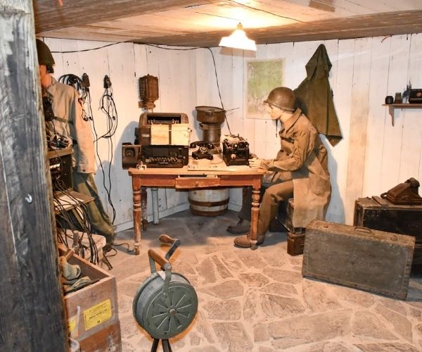 Reconstitution au musée de la 83rd Infantry Division.