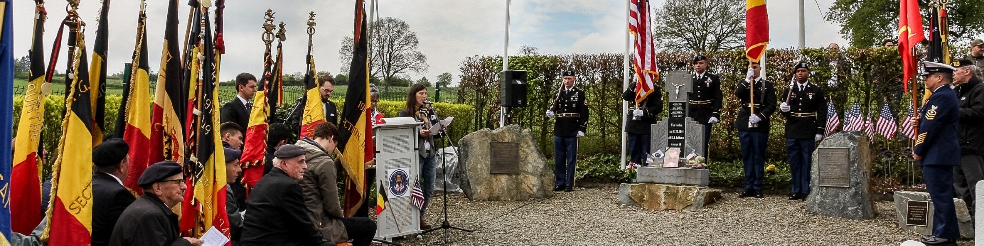 U.S. Memorial Wereth: hommage aux onze G.I.s du 333e field artillery bataillon de la Seconde Guerre mondiale et à tous les soldats afro-américains qui ont combattu.