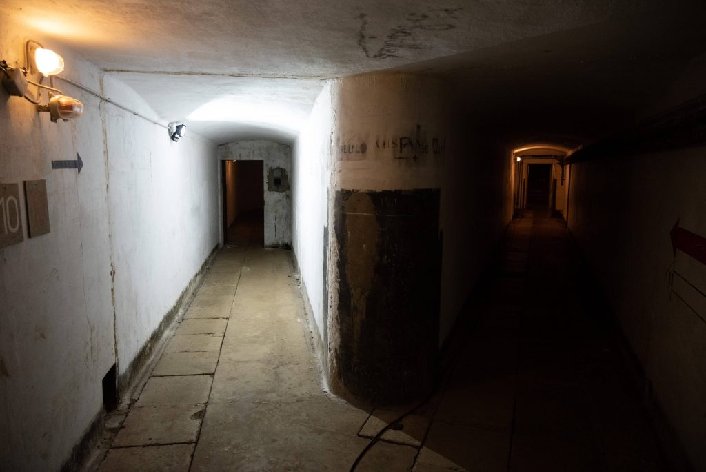 De ondergrondse gangen en ruimten van het Fort Tancrémont.