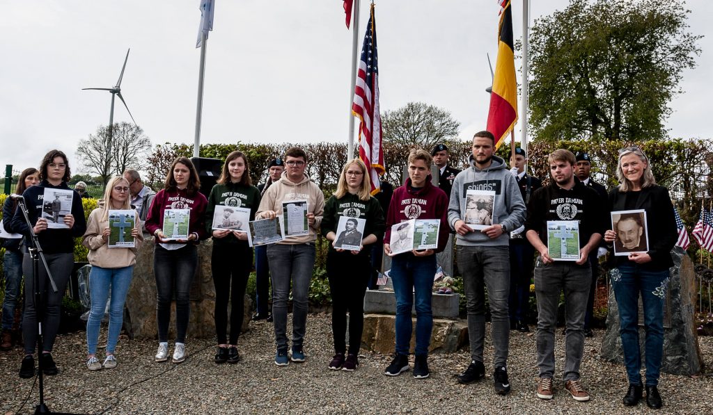 Mémorial aux 11 soldats tués.