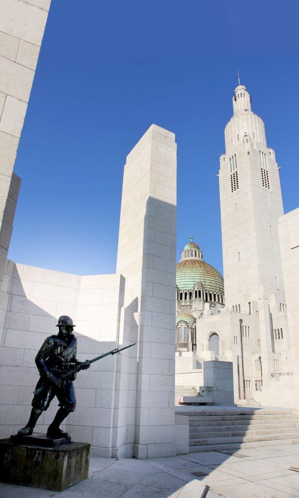 View of the Allied Memorial of Cointe.