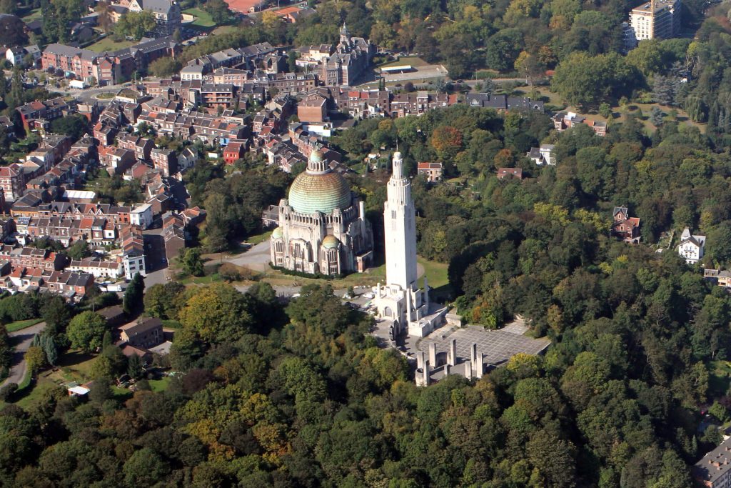 Allied Monument, aerial view.