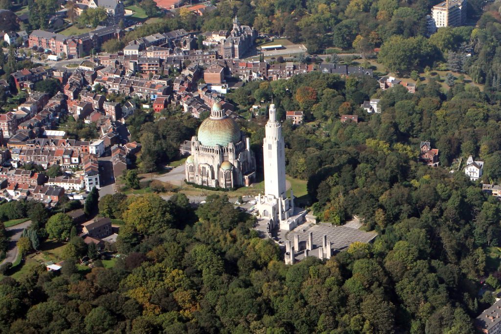 Monument voor de Intergeallieerden, luchtfoto.