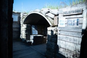 Telefoonpunt in de Loopgraven van Chattancourt.