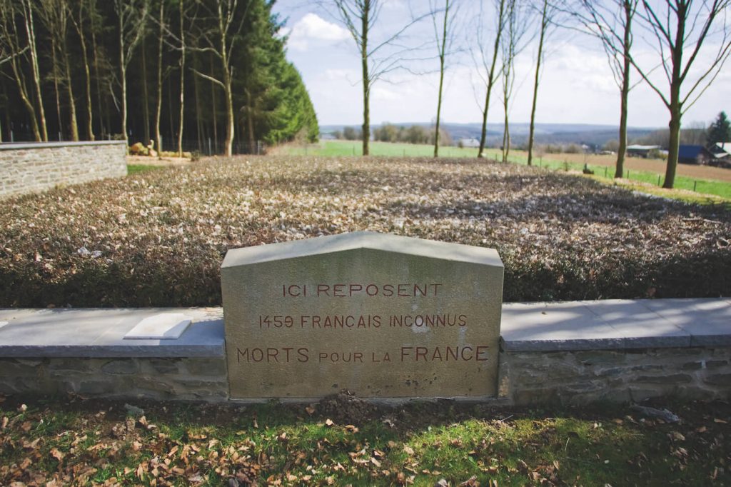 Graves of 1,459 unknown French