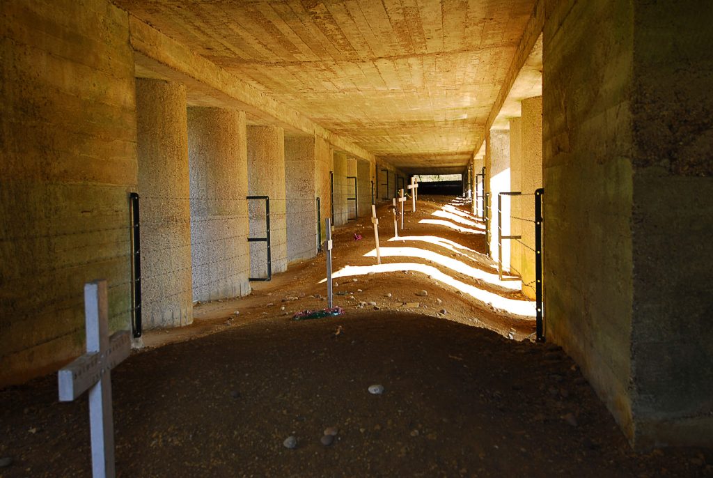 Graves in the Bayonet Trench.