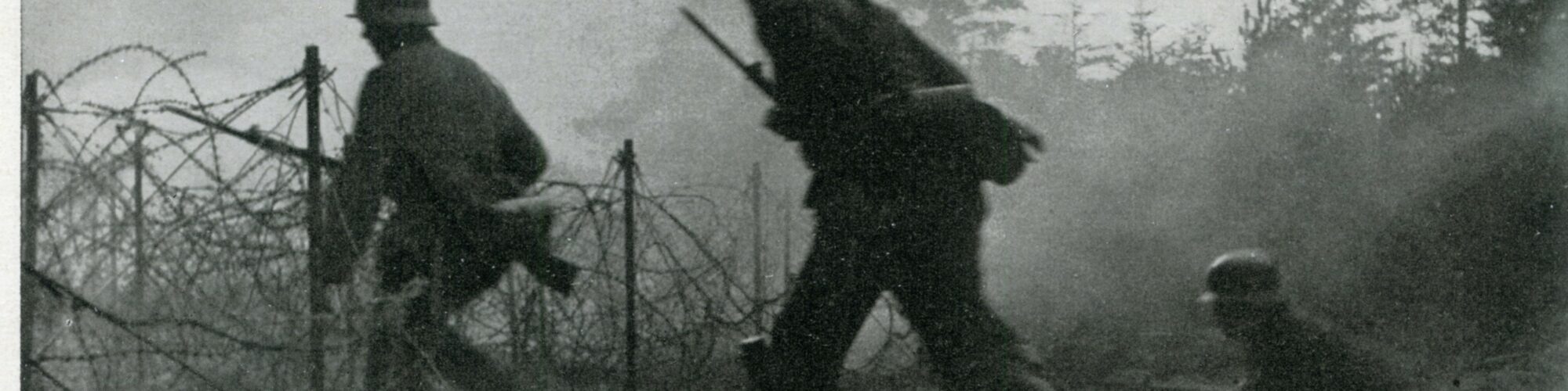 Photo de la bataille de Bodange : les Allemands contre les Chasseurs Ardennnais